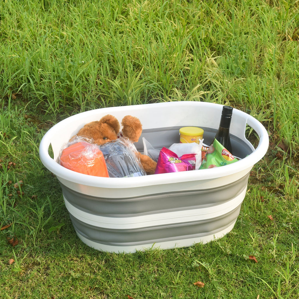 Hadi London 67L Collapsible Laundry Basket – Large Foldable Washing Hamper with Handles | Space Saving Laundry Storage