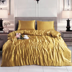 Hadi London 3 Piece Luxury Satin Duvet Cover Set – Silky Soft Bedding with Pillowcases | Single Double King