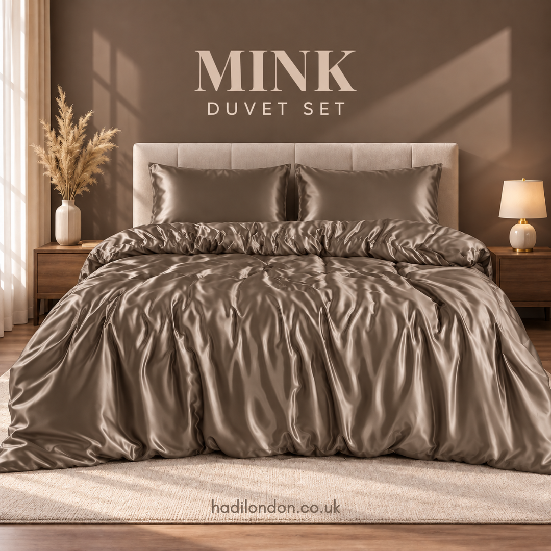 3 Piece Satin Duvet Cover Set with Pillowcases