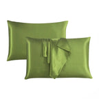 Hadi London 2 Pack Luxury Satin Pillowcases – Silky Soft Pillow Covers with Envelope Closure 50x75cm