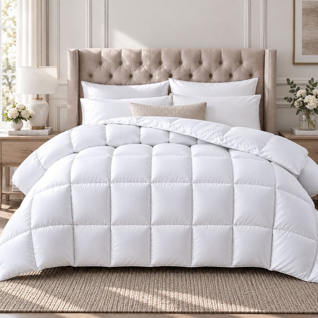 Hadi London 13.5 Tog Duck Feather & Down Duvet – Luxury Warm Winter Quilt | Single Double King Super King