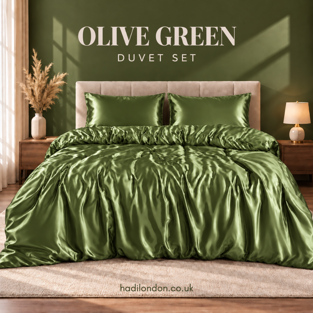 3 Piece Satin Duvet Cover Set with Pillowcases