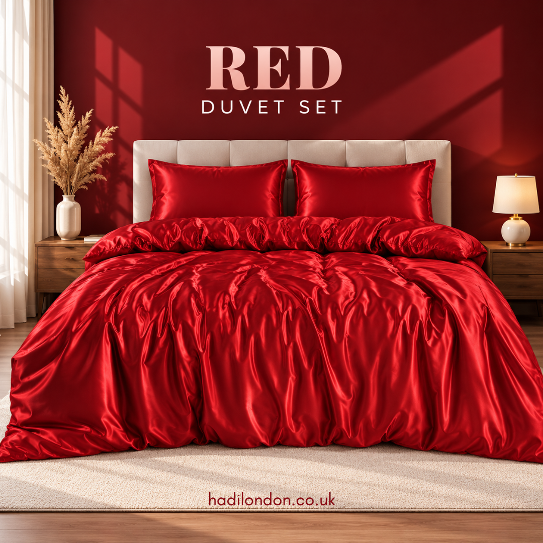 3 Piece Satin Duvet Cover Set with Pillowcases
