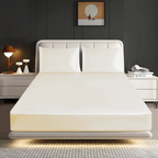 Hadi London Luxury Satin Fitted Sheet Set – 40cm Extra Deep Bed Sheet with Pillowcases | Single Double King