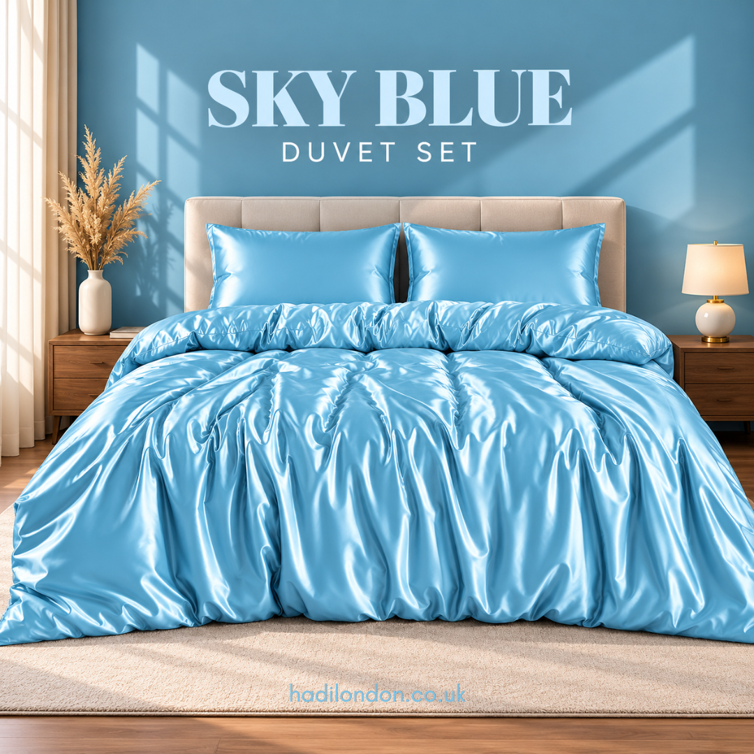 3 Piece Satin Duvet Cover Set with Pillowcases