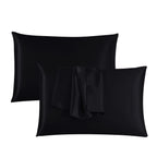 Hadi London 2 Pack Luxury Satin Pillowcases – Silky Soft Pillow Covers with Envelope Closure 50x75cm