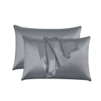 Hadi London 2 Pack Luxury Satin Pillowcases – Silky Soft Pillow Covers with Envelope Closure 50x75cm