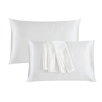 Hadi London 2 Pack Luxury Satin Pillowcases – Silky Soft Pillow Covers with Envelope Closure 50x75cm