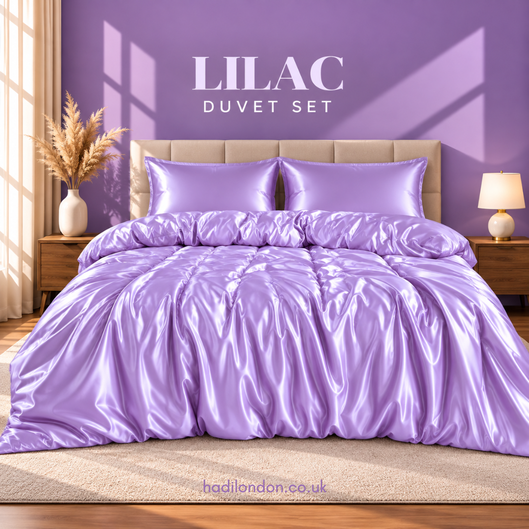 3 Piece Satin Duvet Cover Set with Pillowcases