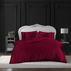 Hadi London Luxury 10 Piece Satin Bedding Set – Silky Duvet Cover, Sheet, Pillowcases & Beauty Sleep Accessories