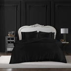 Hadi London Luxury 10 Piece Satin Bedding Set – Silky Duvet Cover, Sheet, Pillowcases & Beauty Sleep Accessories