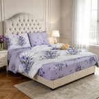 Hadi London 4 Piece Microfibre Bedding Set – Soft Duvet Cover, Fitted Sheet & Pillowcases | Single Double King Super King