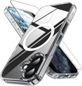 Hadi London Clear Magnetic Case for iPhone 17 Series – Slim Shockproof Phone Cover with Tempered Glass