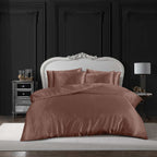 Hadi London Luxury 10 Piece Satin Bedding Set – Silky Duvet Cover, Sheet, Pillowcases & Beauty Sleep Accessories
