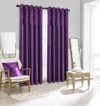 Silk Velvet Curtains Pair, Fully Lined Eyelet Curtains to Help Block Sunlight & Refresh Your Room