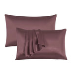 Hadi London 2 Pack Luxury Satin Pillowcases – Silky Soft Pillow Covers with Envelope Closure 50x75cm