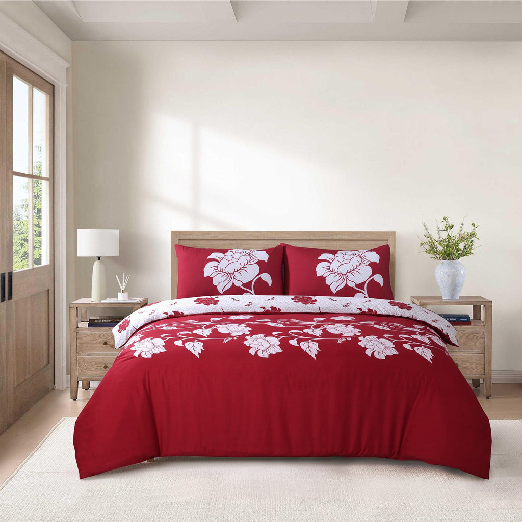 Hadi London 4 Piece Microfibre Bedding Set – Soft Duvet Cover, Fitted Sheet & Pillowcases | Single Double King Super King