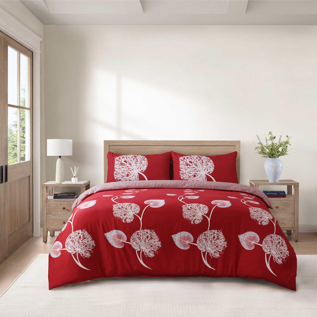 Hadi London 4 Piece Microfibre Bedding Set – Soft Duvet Cover, Fitted Sheet & Pillowcases | Single Double King Super King