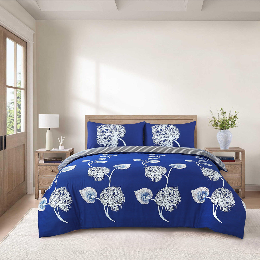 Hadi London 4 Piece Microfibre Bedding Set – Soft Duvet Cover, Fitted Sheet & Pillowcases | Single Double King Super King