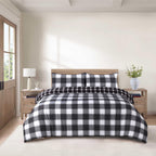 Hadi London 4 Piece Microfibre Bedding Set – Soft Duvet Cover, Fitted Sheet & Pillowcases | Single Double King Super King