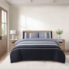 Hadi London 4 Piece Microfibre Bedding Set – Soft Duvet Cover, Fitted Sheet & Pillowcases | Single Double King Super King