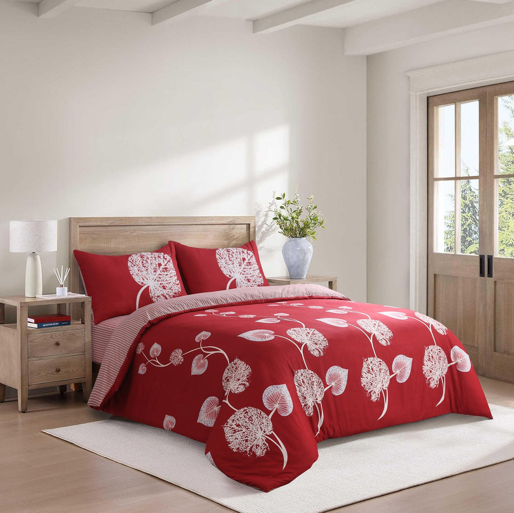 Hadi London 4 Piece Microfibre Bedding Set – Soft Duvet Cover, Fitted Sheet & Pillowcases | Single Double King Super King