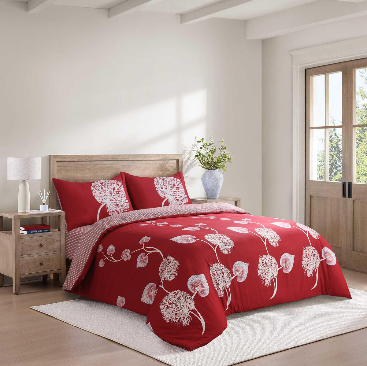 Hadi London 4 Piece Microfibre Bedding Set – Soft Duvet Cover, Fitted Sheet & Pillowcases | Single Double King Super King