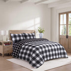 Hadi London 4 Piece Microfibre Bedding Set – Soft Duvet Cover, Fitted Sheet & Pillowcases | Single Double King Super King