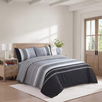 Hadi London 4 Piece Microfibre Bedding Set – Soft Duvet Cover, Fitted Sheet & Pillowcases | Single Double King Super King