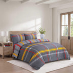 Hadi London 4 Piece Microfibre Bedding Set – Soft Duvet Cover, Fitted Sheet & Pillowcases | Single Double King Super King