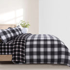 Hadi London 4 Piece Microfibre Bedding Set – Soft Duvet Cover, Fitted Sheet & Pillowcases | Single Double King Super King