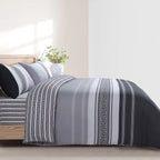 Hadi London 4 Piece Microfibre Bedding Set – Soft Duvet Cover, Fitted Sheet & Pillowcases | Single Double King Super King