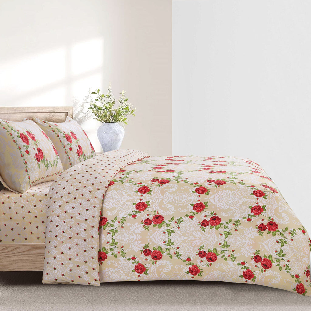 Hadi London 4 Piece Microfibre Bedding Set – Soft Duvet Cover, Fitted Sheet & Pillowcases | Single Double King Super King