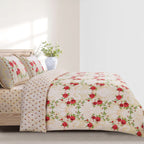Hadi London 4 Piece Microfibre Bedding Set – Soft Duvet Cover, Fitted Sheet & Pillowcases | Single Double King Super King