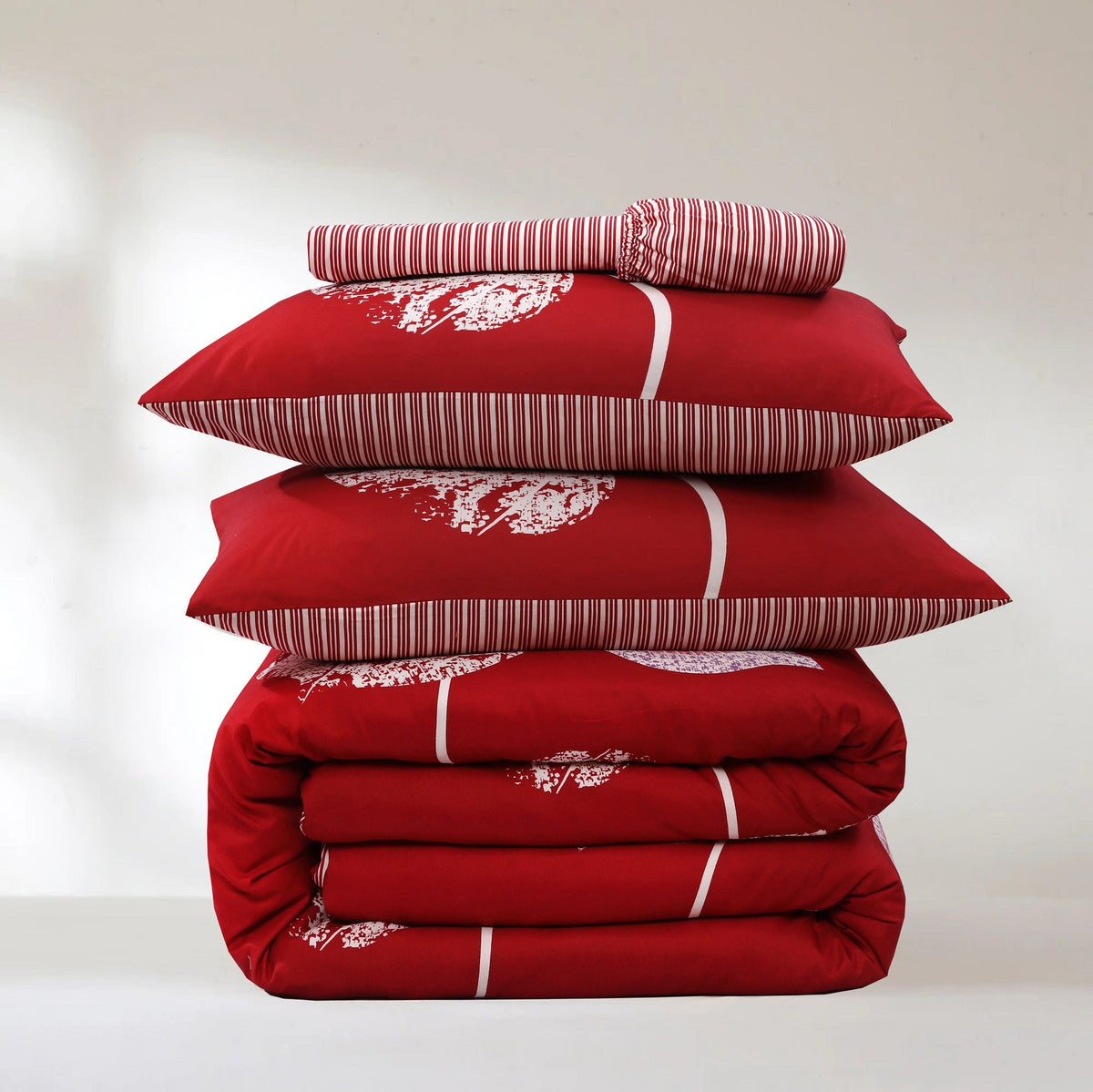 Hadi London 4 Piece Microfibre Bedding Set – Soft Duvet Cover, Fitted Sheet & Pillowcases | Single Double King Super King