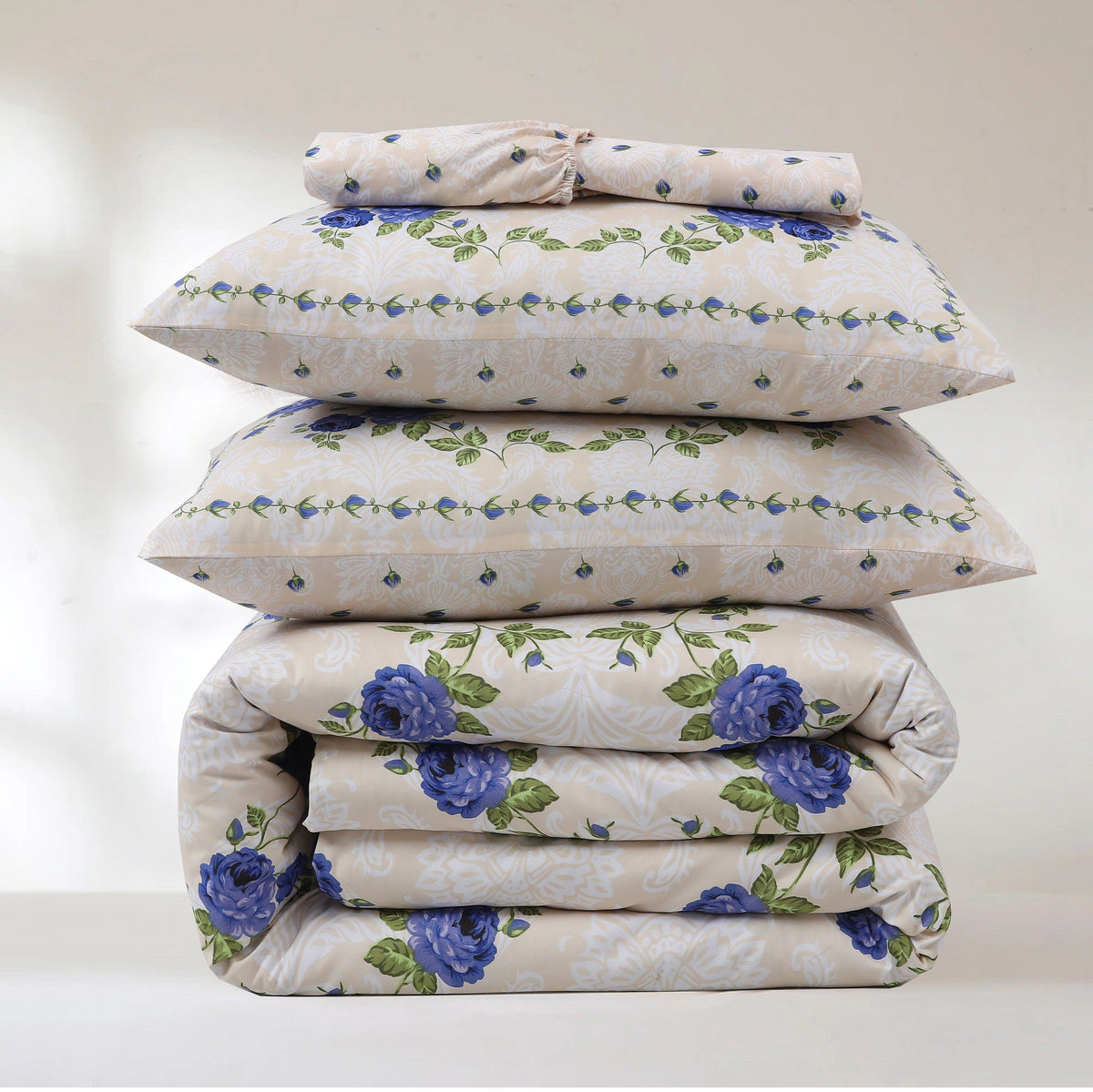 Hadi London 4 Piece Microfibre Bedding Set – Soft Duvet Cover, Fitted Sheet & Pillowcases | Single Double King Super King