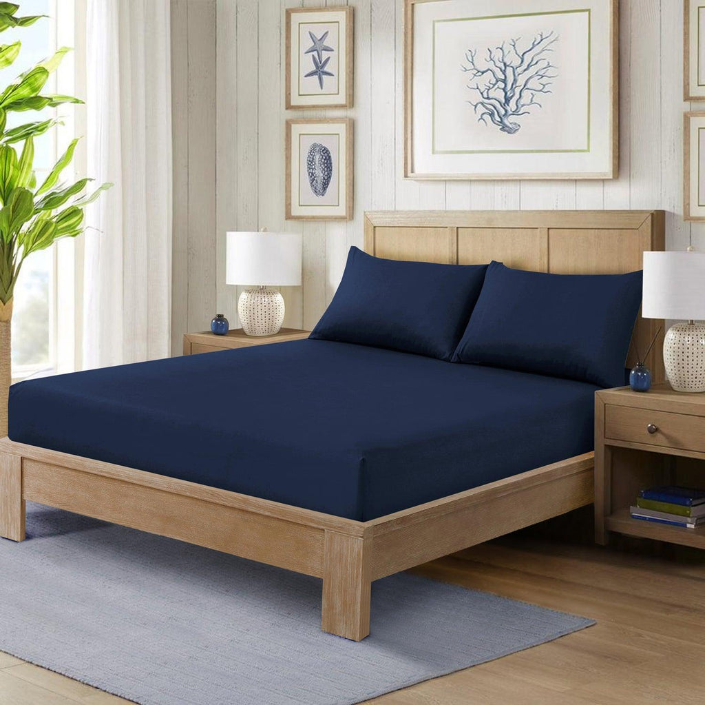 Hadi London 25cm Deep Fitted Sheet | Soft Microfibre Bed Sheet