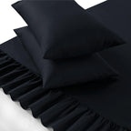 Extra Deep Valance Fitted Bed Sheet | Polycotton Frilled Bed Sheet