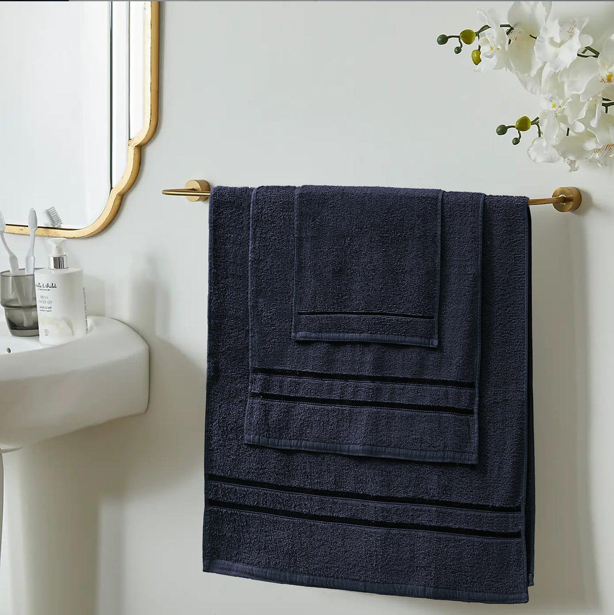 Luxury 10-Piece Cotton Towel Set | Soft, Absorbent Bathroom Towels
