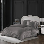 Hadi London Luxury 10 Piece Satin Bedding Set – Silky Duvet Cover, Sheet, Pillowcases & Beauty Sleep Accessories