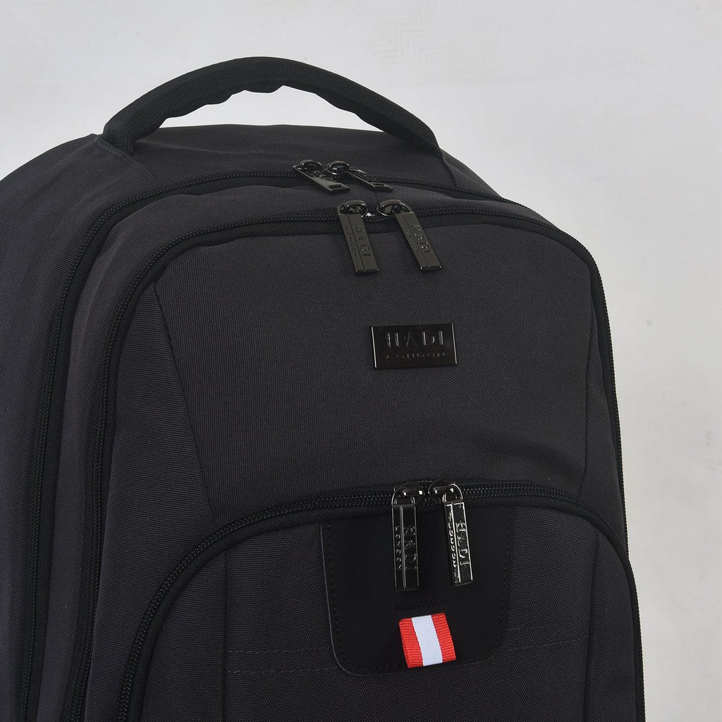 HADI LONDON 50L Laptop Backpack – Water Resistant Anti-Theft Travel Rucksack with USB Charging Port | Work, University & Travel