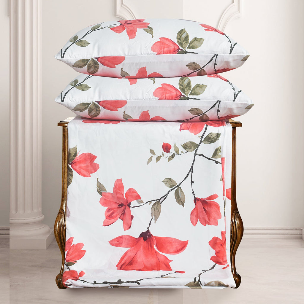 Hadi London 4 Piece Microfibre Bedding Set – Reversible Duvet Cover, Fitted Sheet & Pillowcases