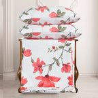 Hadi London 4 Piece Microfibre Bedding Set – Reversible Duvet Cover, Fitted Sheet & Pillowcases