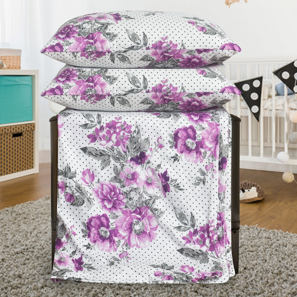 Hadi London Obsidian Marble 4 Piece Microfibre Bedding Set – Duvet Cover, Fitted Sheet & Pillowcases