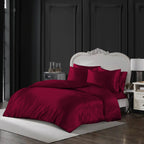 Hadi London Luxury 10 Piece Satin Bedding Set – Silky Duvet Cover, Sheet, Pillowcases & Beauty Sleep Accessories