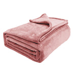 Hadi London Plain Fleece Throw Blanket – Super Soft Warm Lightweight Sofa & Bed Blanket