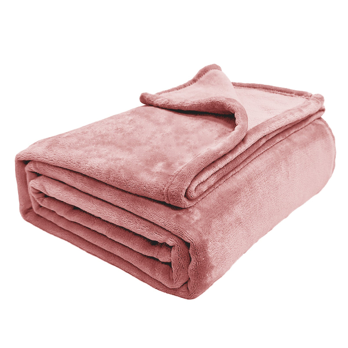 Hadi London Plain Fleece Throw Blanket – Super Soft Warm Lightweight Sofa & Bed Blanket