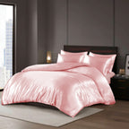 Hadi London Luxury 10 Piece Satin Bedding Set – Silky Duvet Cover, Sheet, Pillowcases & Beauty Sleep Accessories