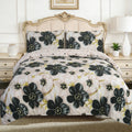 Hadi London 4 Piece 3D Printed Bedding Set – Soft Microfibre Duvet Cover, Fitted Sheet & Pillowcases