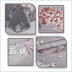 3 Piece Luxury Quilted Bedspread Set – Reversible Floral Patchwork Bedspread with Pillow Shams | Soft Microfibre Bed Throw for Double & King Size Beds